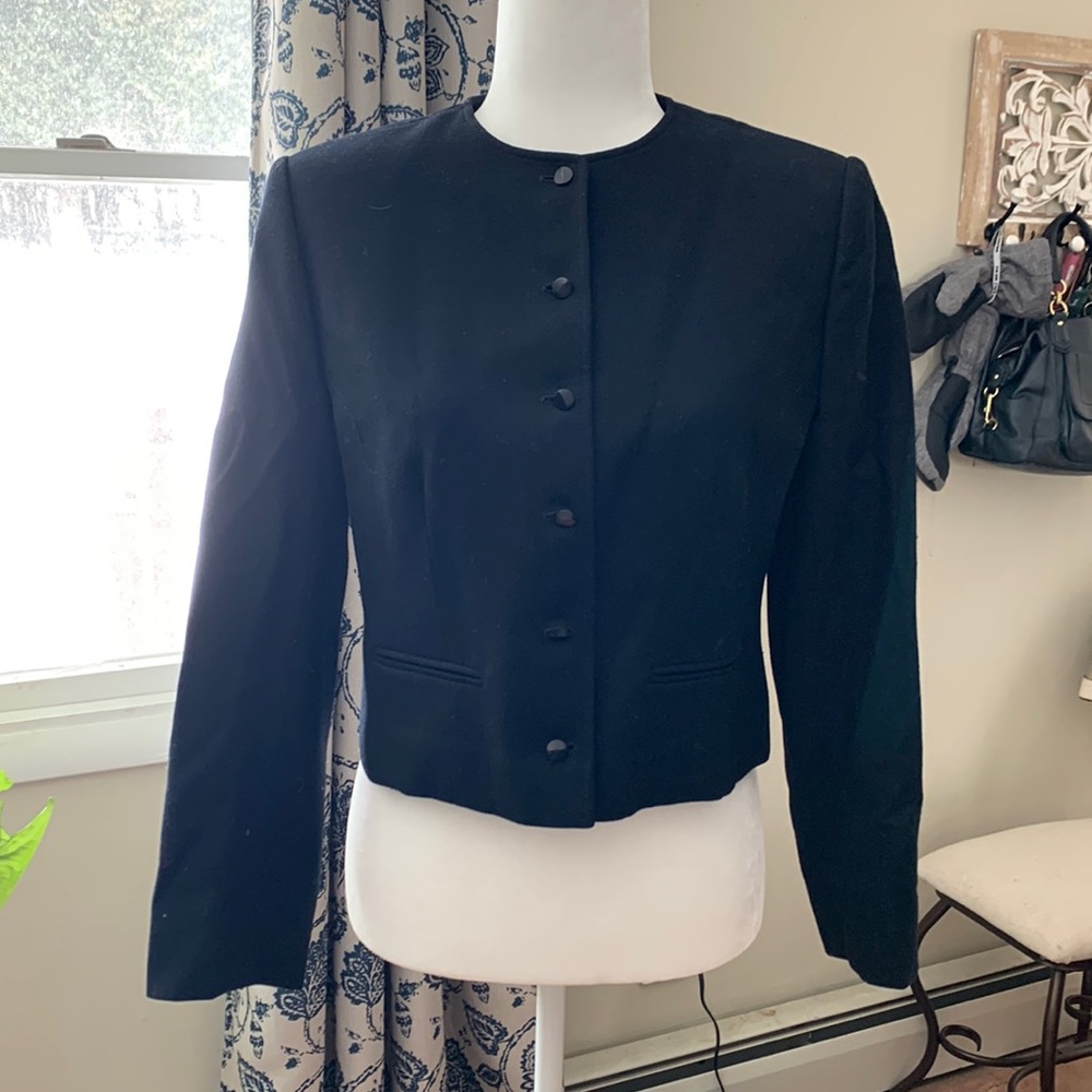 Black wool blazer
